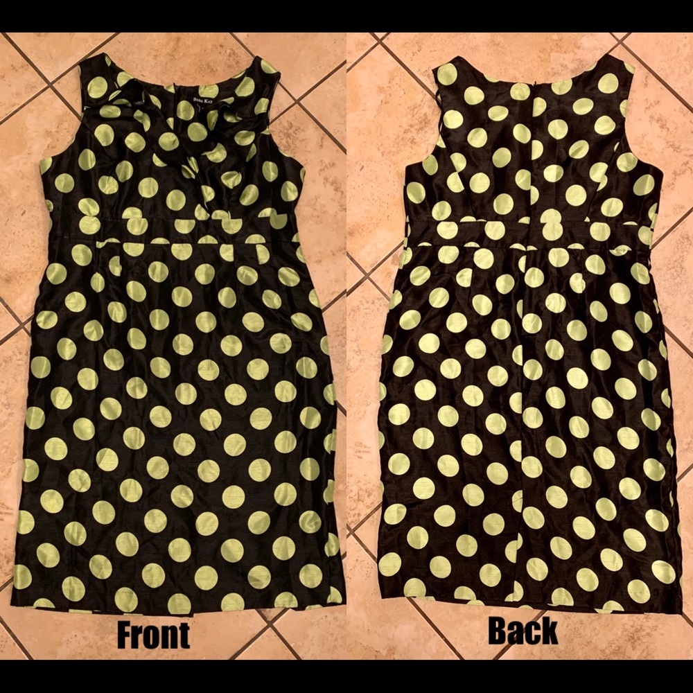🖤Black and Green Polkadot Dress💚